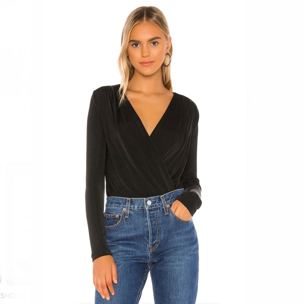 FREE PEOPLE Turnt Bodysuit in Black from REVOLVE Size XS